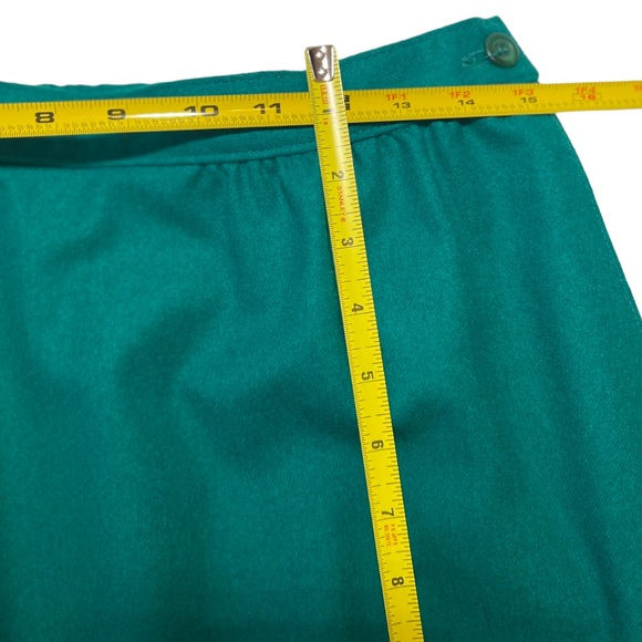 Vintage Pendleton Virgin Wool Women's Skirt Green Size 12 - Picture 4 of 13